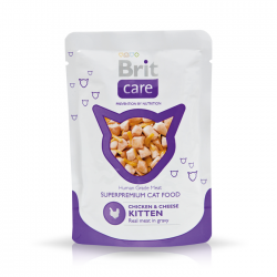 Brit Care Kitten Chicken & Cheese w sosie saszetka 80g